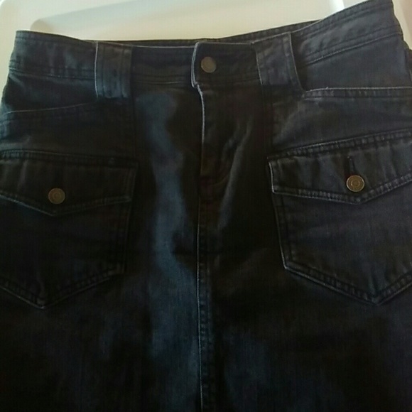 American Living Size 4 Black Denim Skirt - Picture 2 of 5
